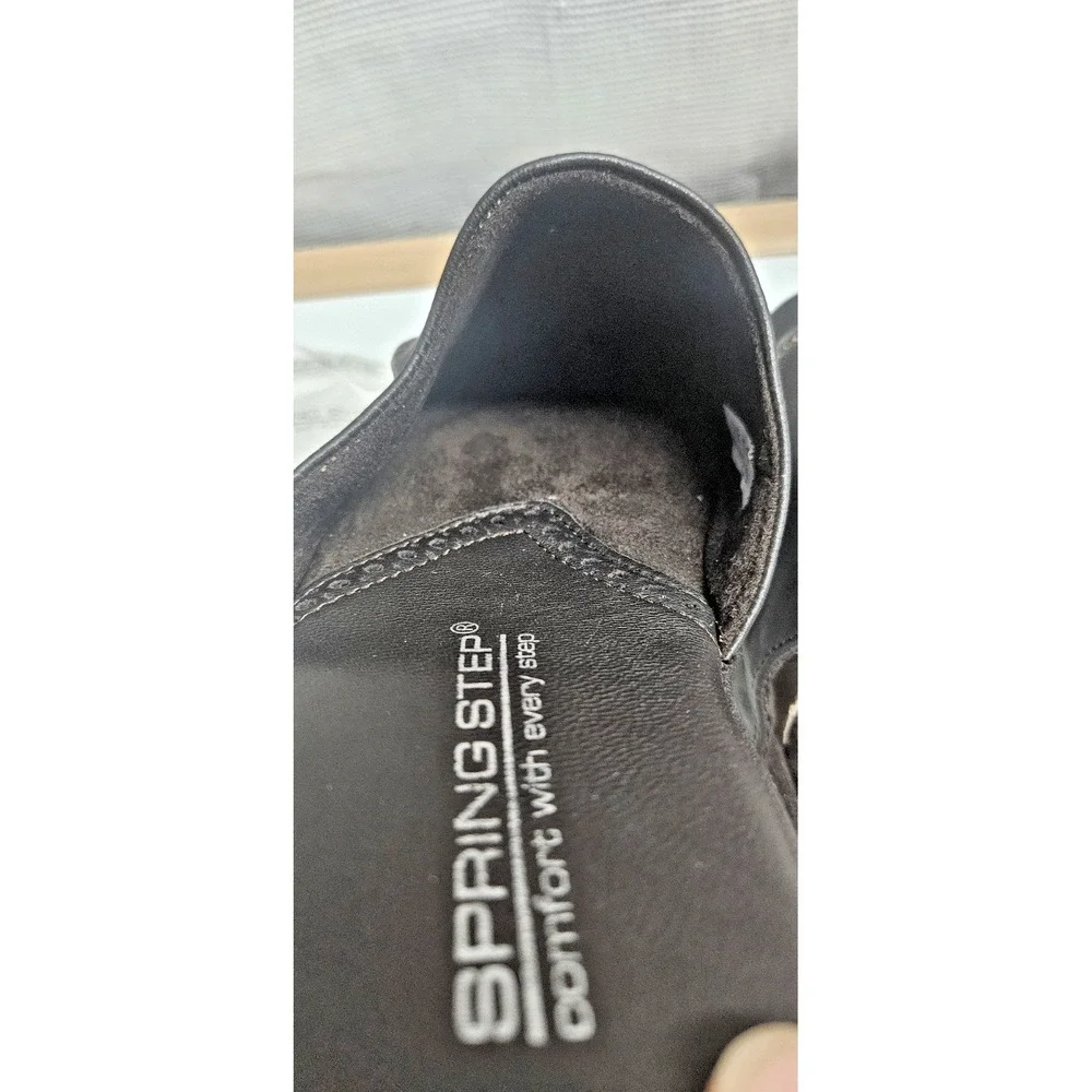 Spring Step Men Nigel Leather Slipper Black Nubuck‎ EU 46 / US 12-12.5 NEW